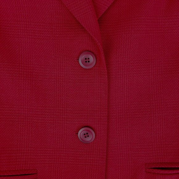 Classic 2-Button Red Lined Blazer Like New 4 Petite - Picture 11 of 11